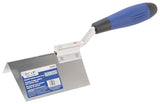 Vulcan 364863L Drywall Corner Trowel, 2.5 in W Blade, 5 in L Blade, DuraSoft Handle, PP/TPR Handle, 2.5 in Blade Radius