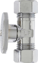 Plumb Pak PP2042PCLF Shut-Off Valve, 5/8 x 7/16 in Connection, Compression, Chrome