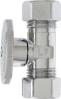 Plumb Pak PP2042PCLF Shut-Off Valve, 5/8 x 7/16 in Connection, Compression, Chrome