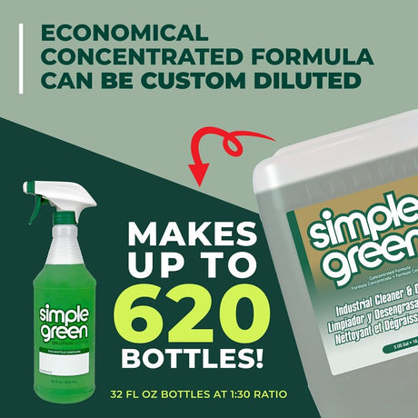 Simple Green 2700000113006 All-Purpose Cleaner, 5 gal Pail, Liquid, Sassafras, Translucent Green