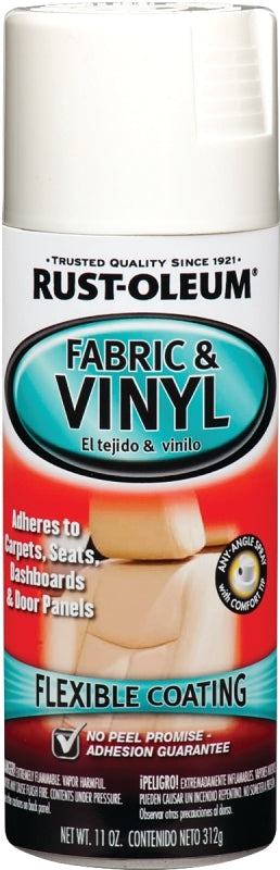 Rust-Oleum 248922 Automotive Upholstery Paint, Gloss, White, 11 oz Can