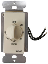 Woods 59718 Countdown Timer, 20 A, 125 V, 2500 W, 60 min Time Setting, Light Almond