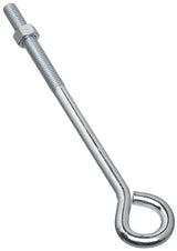 National Hardware N221-333 Eye Bolt, 1/2-13 Thread, 3-3/4 in L Thread, 1 in ID Dia Eye, 8.14 in L Shank, Steel, Zinc, Pack of 10