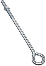 National Hardware N221-341 Eye Bolt, 1/2-13 Thread, 3-3/4 in L Thread, 1 in ID Dia Eye, 10.14 in L Shank, Steel, Zinc, Pack of 10