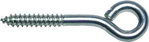National Hardware N220-665 Lag Eye Bolt, 1/4 in Thread, 1-1/2 in L Thread, 1/2 in ID Dia Eye, 2.76 in L Shank, Steel, Pack of 10
