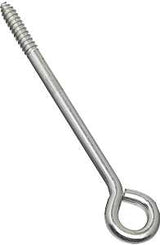 National Hardware N220-715 Lag Screw Eye, 2 in L Thread, 8 in OAL, 230 lb Working Load, Steel, Zinc, Pack of 10