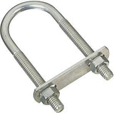 National Hardware N222-133 U-Bolt, 3-3/4 in L Inside, 1-3/8 in W Inside, 5/16-18 Thread, 2-1/4 in L Thread, Steel, Zinc, Pack of 5