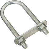 National Hardware N222-133 U-Bolt, 3-3/4 in L Inside, 1-3/8 in W Inside, 5/16-18 Thread, 2-1/4 in L Thread, Steel, Zinc, Pack of 5