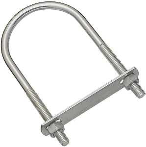 National Hardware N222-562 U-Bolt, 5 in L Inside, 2-1/2 in W Inside, 5/16-18 Thread, 1-1/2 in L Thread, Steel, Pack of 5