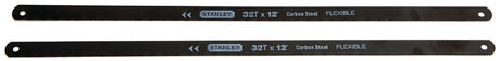 STANLEY 15-922A Hacksaw Blade, 1/2 in W, 12 in L, 32 TPI, HCS Cutting Edge