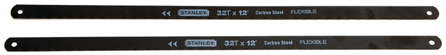 STANLEY 15-922A Hacksaw Blade, 1/2 in W, 12 in L, 32 TPI, HCS Cutting Edge