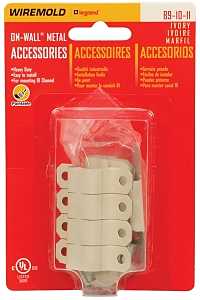 Wiremold B-9-10-11 Raceway Accessory Pack, Metal, Ivory