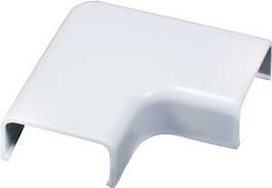 Wiremold C56 Wireway Elbow, Flat, Plastic, White