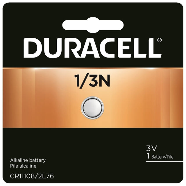 Duracell DL1/3NBBPK Battery, 3 to 3.3 V Battery, Lithium, Manganese Dioxide