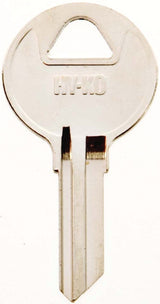 Hy-Ko 11010RO1 Key Blank, Brass, Nickel, For: National Cabinet Locks, RO1 Key Number, Pack of 10