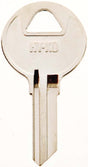 Hy-Ko 11010RO1 Key Blank, Brass, Nickel, For: National Cabinet Locks, RO1 Key Number, Pack of 10