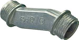 Halex 04020 Offset Nipple, 2 in, Zinc