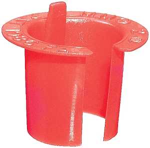Halex 75403 Anti-Short Bushing, 3 in, Plastic, Red
