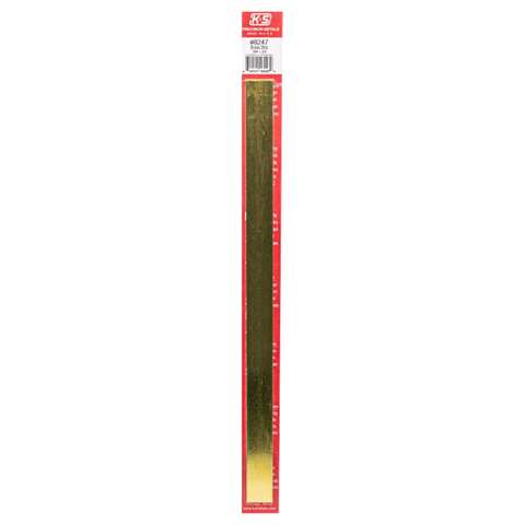 K&S 0.064 in. X 3/4 in. W X 12 in. L Mill Brass Metal Strip