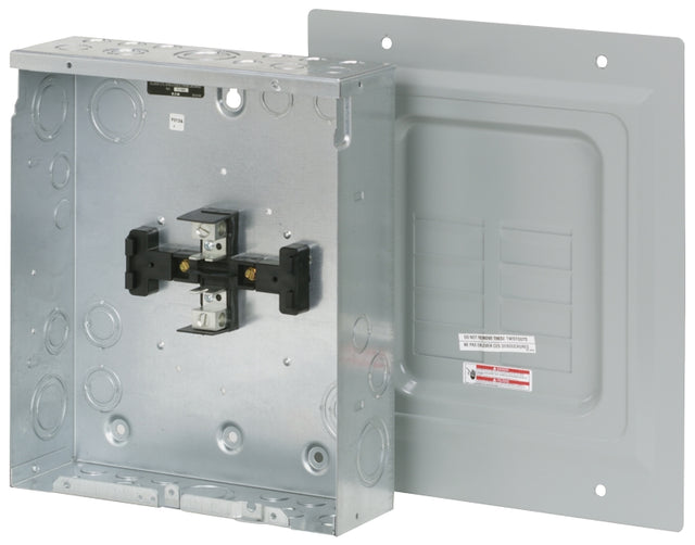 Eaton BR48L125SP Load Center, 125 A, 8-Pole, 4-Space, 8-Circuit, Main Lug, NEMA 1 Enclosure, Surface