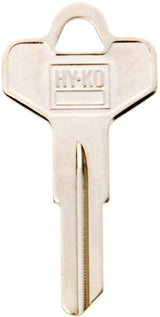 Hy-Ko 11010DE4 Key Blank, Brass, Nickel, For: Dexter Cabinet, House Locks and Padlocks, DE4 Key Number, Pack of 10