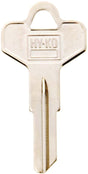 Hy-Ko 11010DE4 Key Blank, Brass, Nickel, For: Dexter Cabinet, House Locks and Padlocks, DE4 Key Number, Pack of 10
