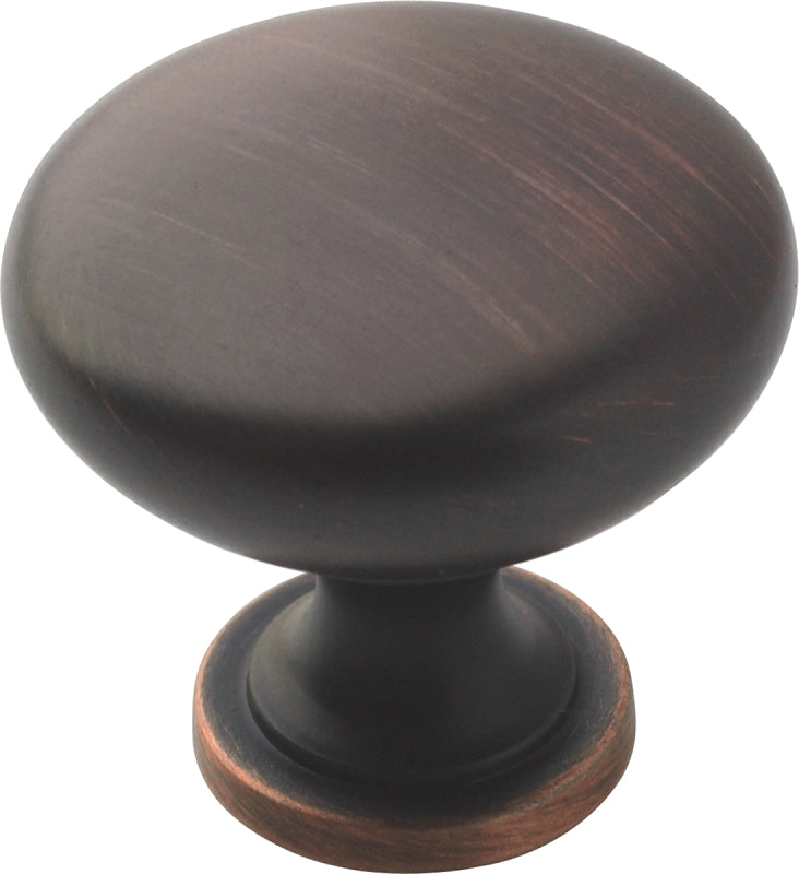 Amerock TEN53005ORB Cabinet Knob, 1-1/8 in Projection, 1-1/4 in, Zinc