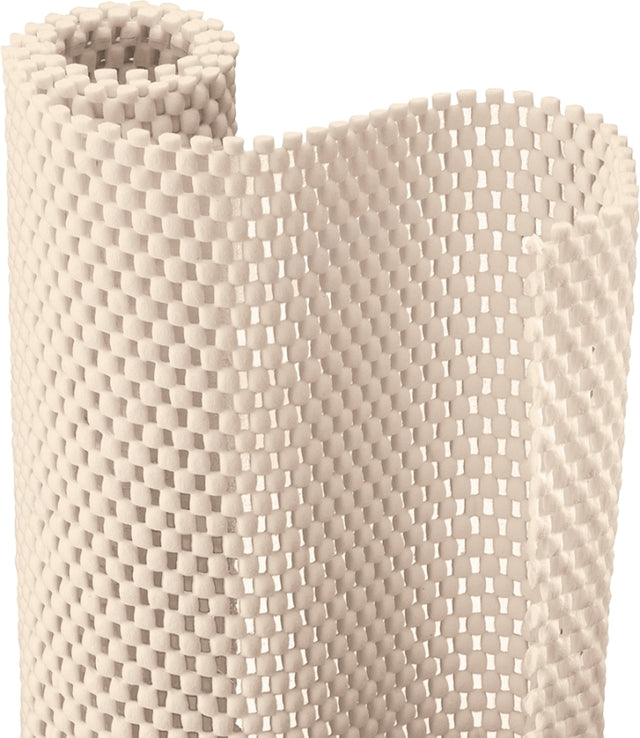 Con-Tact 04F-C6L54-06 Shelf and Drawer Liner, 4 ft L, 12 in W, PVC, Almond