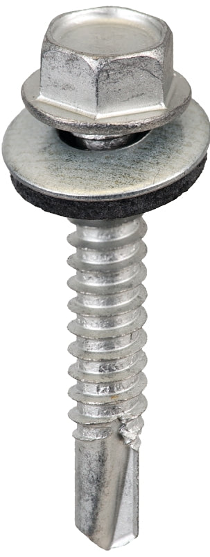 Acorn International SW-MM1412G250 Screw, Hex Drive, Self-Drilling, Self-Tapping Point, Galvanized Steel, 20/BAG