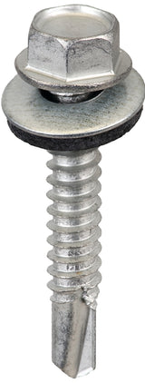 Acorn International SW-MM1412G250 Screw, Hex Drive, Self-Drilling, Self-Tapping Point, Galvanized Steel, 20/BAG