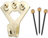 OOK 50026 Picture Hanger, 75 lb, Steel, Brass, Gold