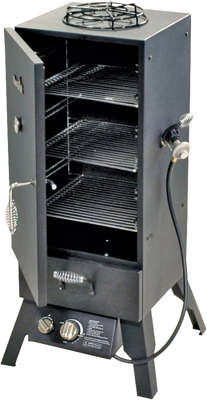 Char-Broil 11701705 Gas Smoker, Propane, 16,500 Btu, Steel, Black