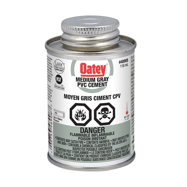 Oatey 31505 Cement, 118 mL, Liquid, Gray