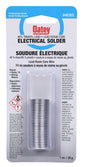 Oatey 48302 Rosin Core Wire Solder, 28 g Carded, Solid, Silver Gray, 182.22 to 237.78 deg C Melting Point
