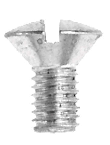Danco No. 10-32 X 3/8 in. L Slotted Oval Head Chrome-Plated Brass Faucet Handle Screw 5 pk, Pack of 5