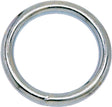 Campbell T7665042 Welded Ring, 200 lb Working Load, 1-1/2 in ID Dia Ring, #3 Chain, Steel, Nickel-Plated