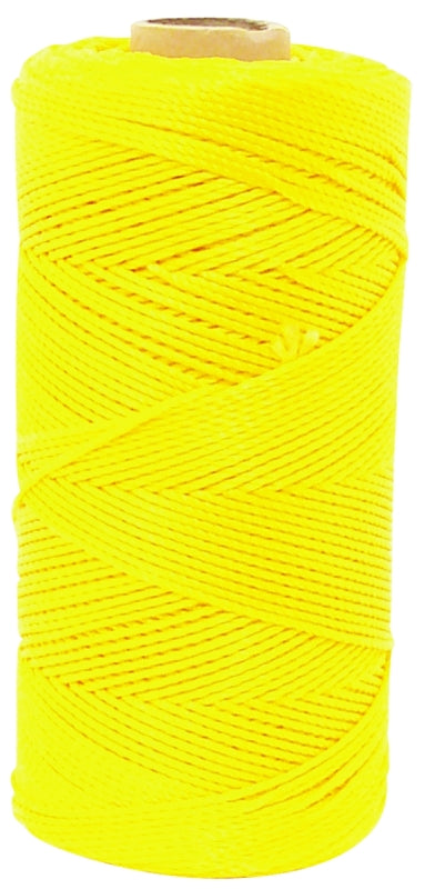 Wellington Puritan Series 11502 Rhino-Kote Twine, #18 Dia, 1050 ft L, Nylon, Yellow