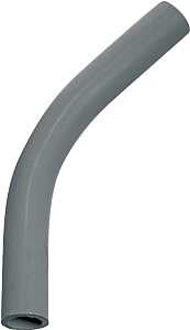 Carlon UA7AJ-CAR Elbow, 2 in Trade Size, 45 deg Angle, SCH 80 Schedule Rating, PVC, Plain End, Gray