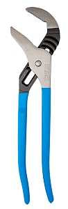 Channellock 460 Tongue and Groove Plier, 16-1/2 in OAL, 3-3/4 in Jaw Opening, Blue Handle, Cushion-Grip Handle