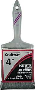 Linzer 3179-SP Paint Brush, 4 in W, 3-1/2 in L Bristle, Sash Handle