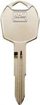 Hy-Ko 11010KK6 Automotive Key Blank, Brass, Nickel, For: Kia Vehicle Locks, KK6 Key Number, Pack of 10