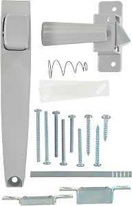 Wright Products V333 Pushbutton Latch, 3/4 to 1-1/4 in Thick Door, For: Out-Swinging Wood/Metal Screen, Storm Doors