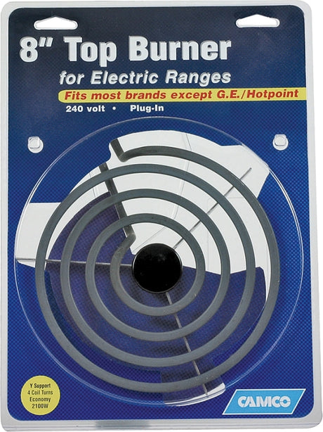 Camco USA 00153 Universal Economy Top Burner, 240 V, 2100 W, Plug