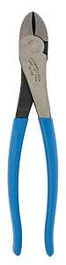 Channellock 449 Diagonal Cutting Plier, 9.54 in OAL, Blue Handle, Pistol-Grip Handle, 1.12 in W Jaw, 1.02 in L Jaw