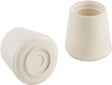 Shepherd Hardware 9223 Furniture Leg Tip, Round, Rubber, Off-White, 1-1/4 in Dia