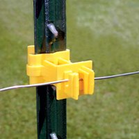 Zareba IT2XY-Z Series Snap-On Extender Insulator, For: 1-1/4 in Stubbed T-Posts, Aluminum/Polywire/Steel