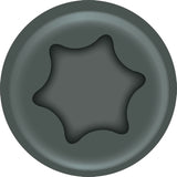 ProFIT 0297104 Deck Screw, 1-5/8 in L, Coarse Thread, Bugle Head, Combo Drive, Sharp Point, Ceramic