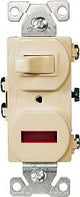 Eaton Wiring Devices 277V-BOX Combination Toggle Switch, 15 A, 120/277 V, Screw Terminal, Steel Housing Material