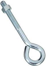 National Hardware N347-674 Series Eye Bolt, 8 in OAL, 5/8 in Thread, 3-3/4 in L Thread, 1-1/4 in ID Dia Eye, Steel, Zinc, Pack of 3