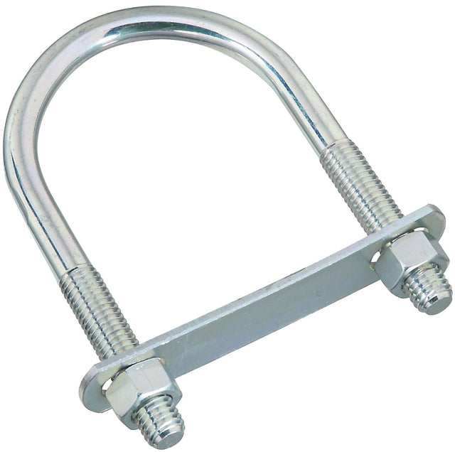 National Hardware N347-807 U-Bolt, 5-1/2 in L Inside, 3 in W Inside, 1/2-13 Thread, 2-1/2 in L Thread, Steel, Zinc